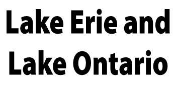 Lake Erie and Lake Ontario